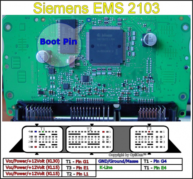Siemens EMS 2103 pinout diagram 1